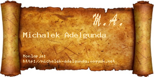 Michalek Adelgunda névjegykártya